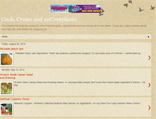 Tablet Screenshot of cookcreateanduncomplicate.org